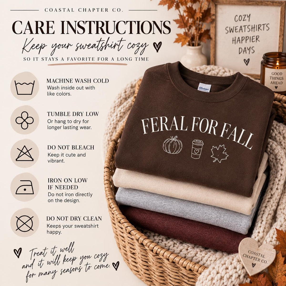 Feral for Fall Sweatshirt | Cozy Fall Crewneck