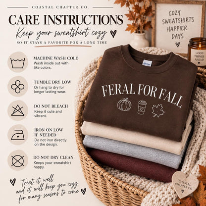 Feral for Fall Sweatshirt | Cozy Fall Crewneck