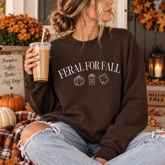 Feral for Fall Sweatshirt | Cozy Fall Crewneck