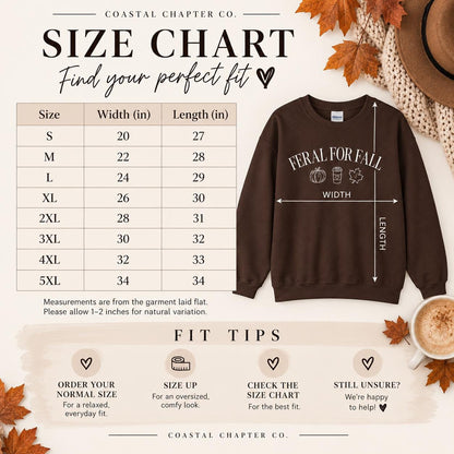 Feral for Fall Sweatshirt | Cozy Fall Crewneck