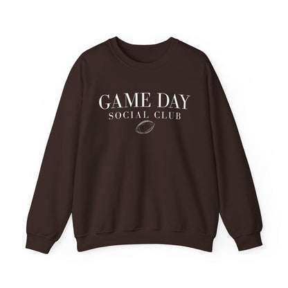 Game Day Social Club Sweatshirt, Cozy Football Crewneck, Football Mom Gift