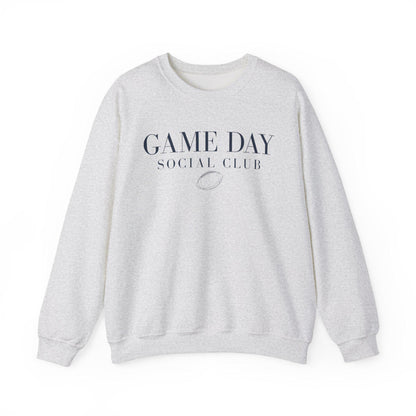 Game Day Social Club Sweatshirt, Cozy Football Crewneck, Football Mom Gift