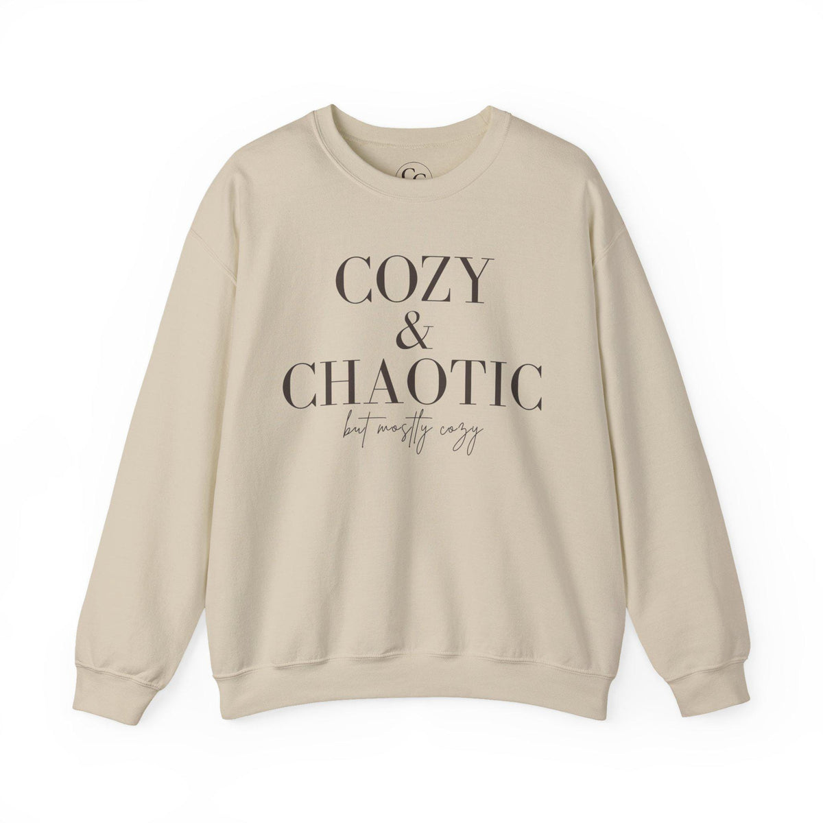Cozy & Chaotic Crewneck Sweatshirt, Funny Mom Gift, Comfy Fall Pullover, Gift for Her